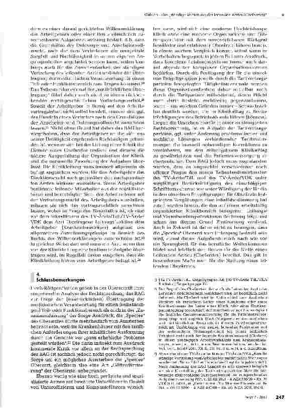 Vorschauseite 4: Die „ständige Vertretung des leitenden Arztes (Chefarztes)*