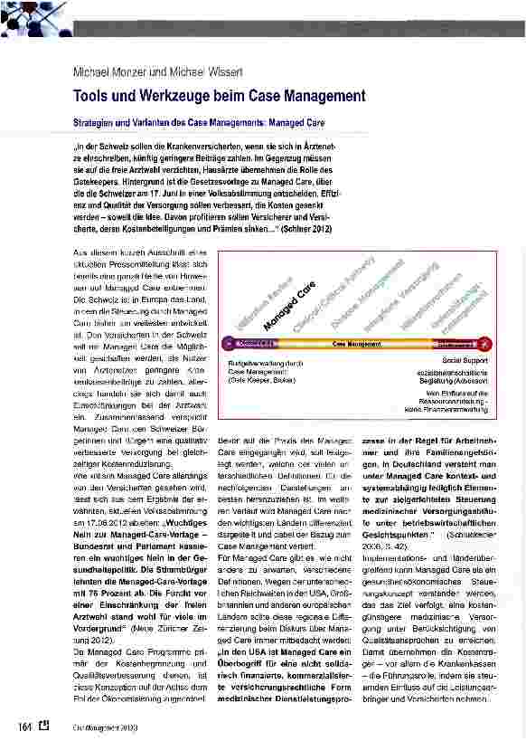Vorschauseite 1: Tools und Werkzeuge beim Case Management