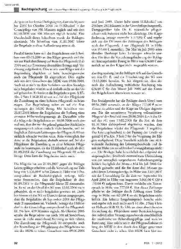 Vorschauseite 2: Vollstationäre Pflege - Höherstufungsantrag -Zuordnung in die Pflegeklasse IMSGBXI §84 Abs. 2, §87a Abs. 2