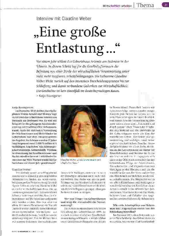Vorschauseite 1: Eine große Entlastung...