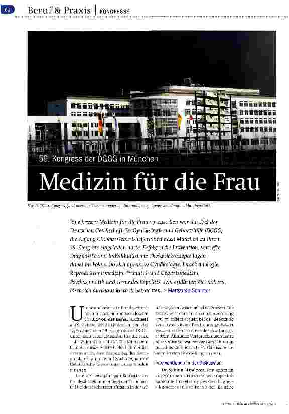Vorschauseite 1: Medizin für die Frau