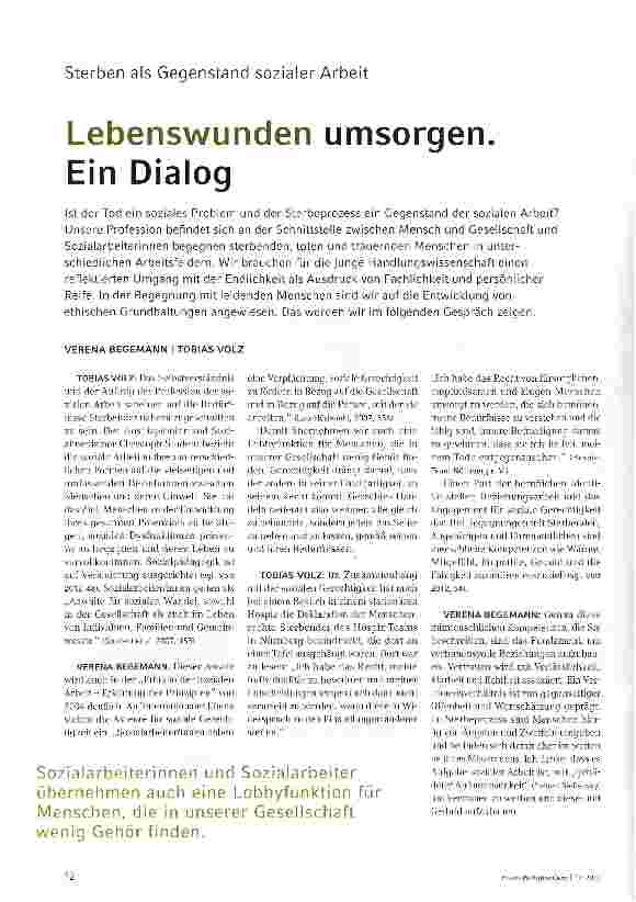 Vorschauseite 1: Lebenswunden umsorgen. Ein Dialog