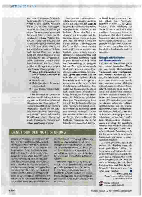 Vorschauseite 3: Die Krankheiten der Hohenzollern