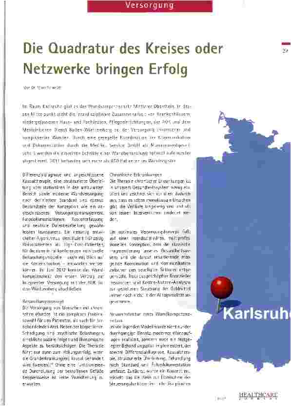 Vorschauseite 1: Die Quadratur des Kreises oder Netzwerke bringen Erfolg