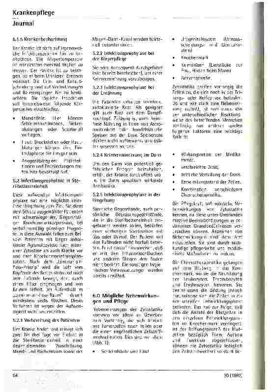 Vorschauseite 4: Pflege bei zytostatischer Tumorbehandlung
