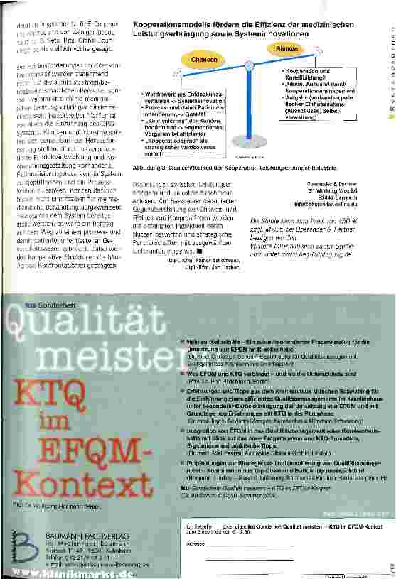 Vorschauseite 4: Kooperation statt Konfrontation Aktuelle Marktstudie Trends im Krankenhauseinkauf