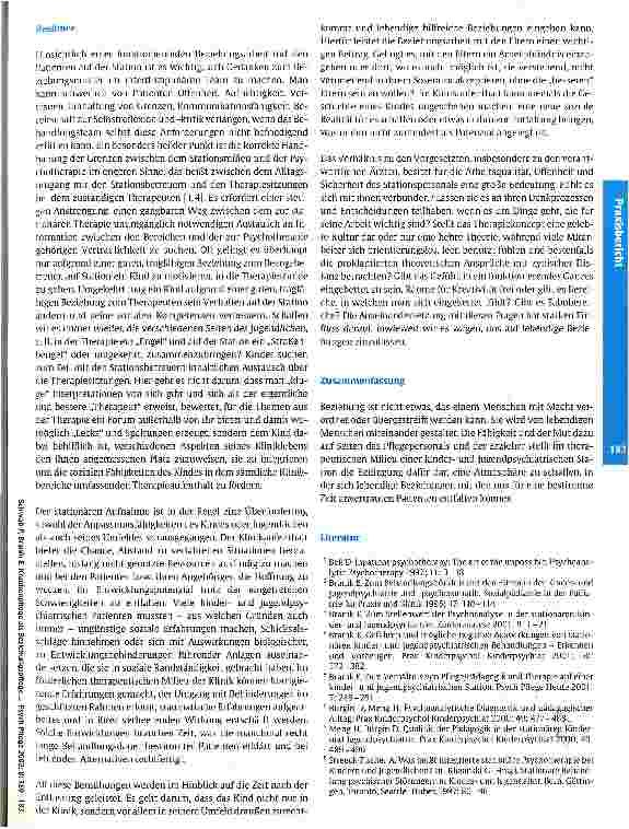Vorschauseite 4: Krankenpflege als Beziehungspflege in der stationären Kinderund Jugendpsychiatrie