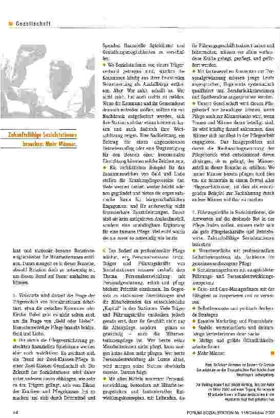 Vorschauseite 3: Pflege aus dem Schattendasein holen