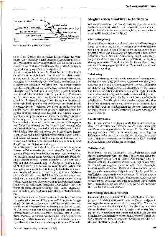 Vorschauseite 2: Modifizierte Arbeitszeitregelungen in der Sozialstation Arbeitszeitflexibilisierung als Instrument zur Gewinnung von ...