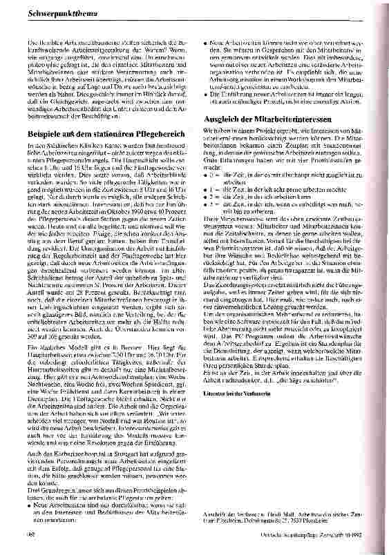 Vorschauseite 3: Modifizierte Arbeitszeitregelungen in der Sozialstation Arbeitszeitflexibilisierung als Instrument zur Gewinnung von ...