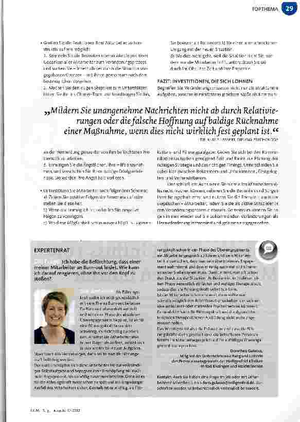 Vorschauseite 4: Nur mit meinen Mitarbeitern!