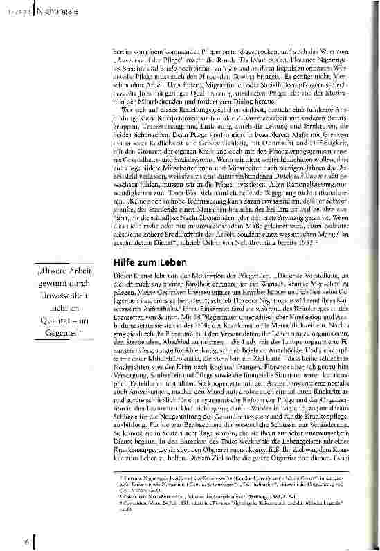 Vorschauseite 3: Den Traum von der Pflege wahrmachen Florence Nightingales Vermächtnis