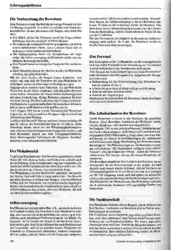 Vorschauseite 2: Resozialisierung von Patienten aus der Langzeitpsychiatrie