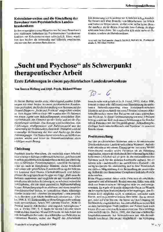 Vorschauseite 3: Resozialisierung von Patienten aus der Langzeitpsychiatrie