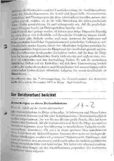 Vorschauseite 1: Anmerkungen zu einem Stationsleiterkurs