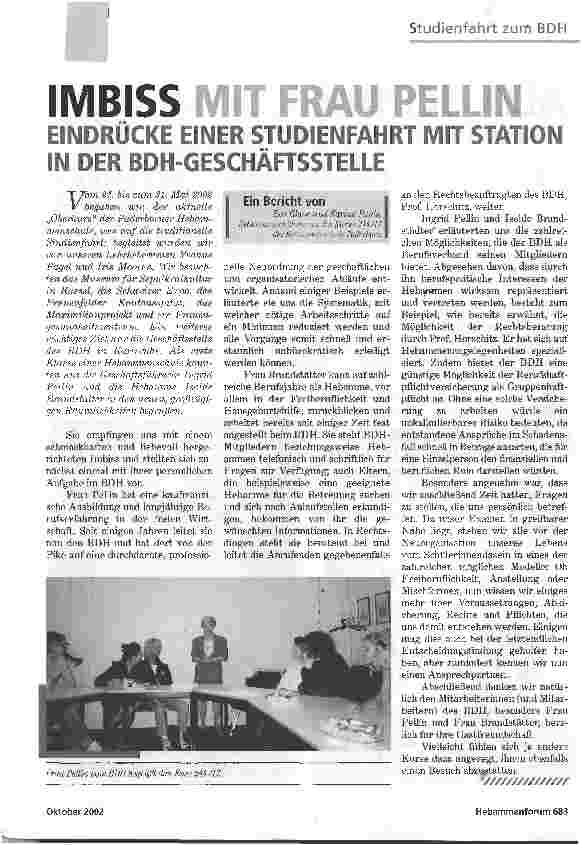Vorschauseite 1: IMBISS MIT FRAU PELLIN