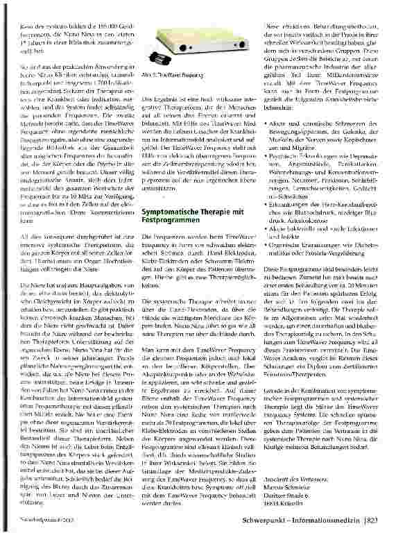 Vorschauseite 3: Informationsfeldgesteuerte FrequenztherapieIntegrative Medizin nach Nuno Nina