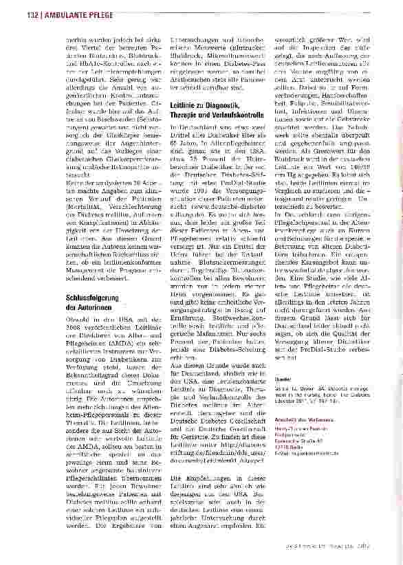 Vorschauseite 4: Heimbewohner mit Diabetes optimal betreuen