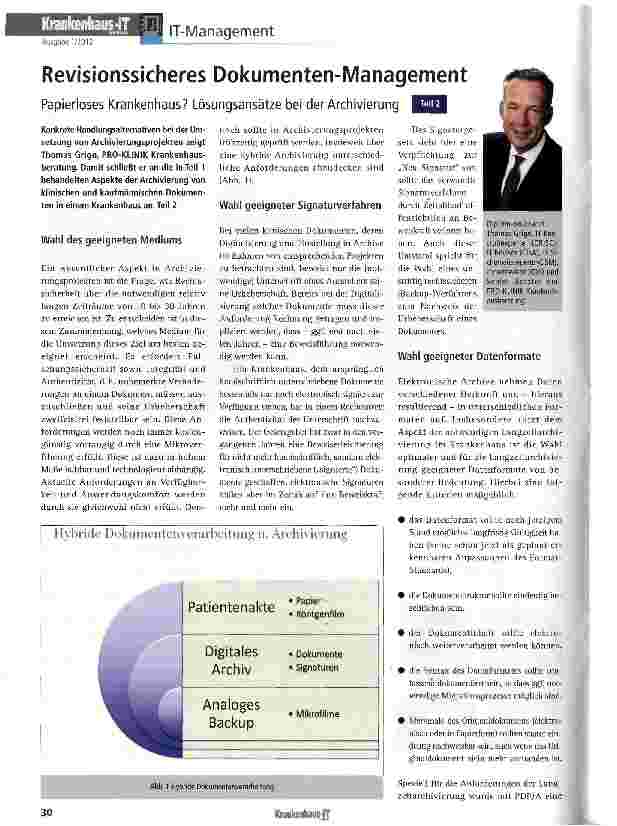 Vorschauseite 1: Revisionssicheres Dokumenten-Management