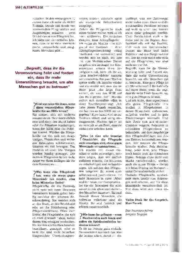 Vorschauseite 3: Gute Pflege ist ein Menschenrecht
