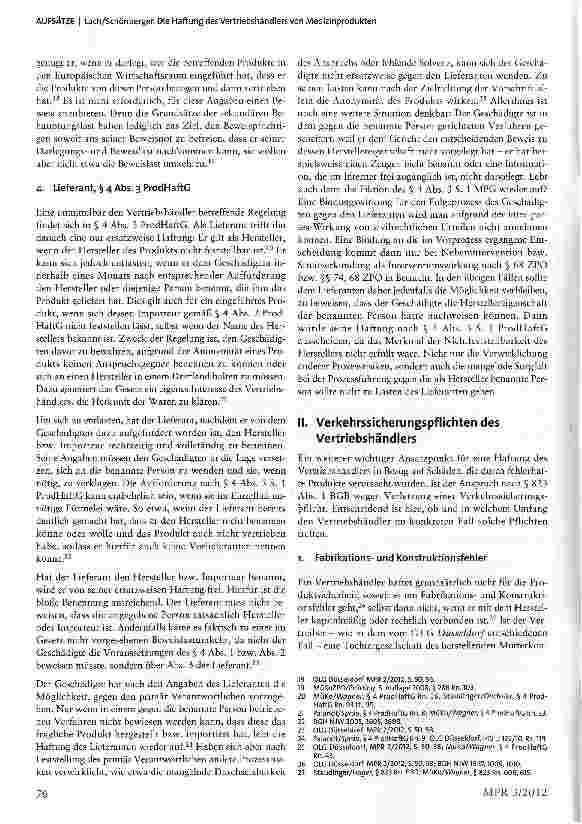 Vorschauseite 4: Die Haftung des Vertriebshändlers von Medizinprodukten