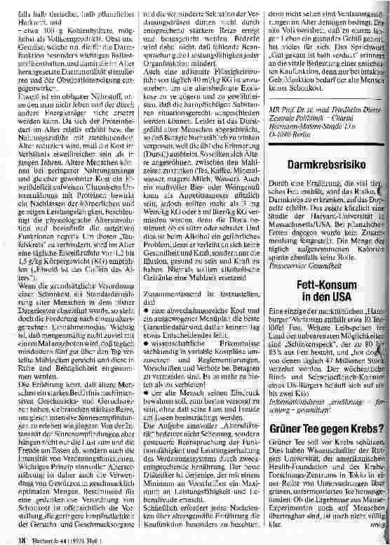 Vorschauseite 3: Ernährung im Alter