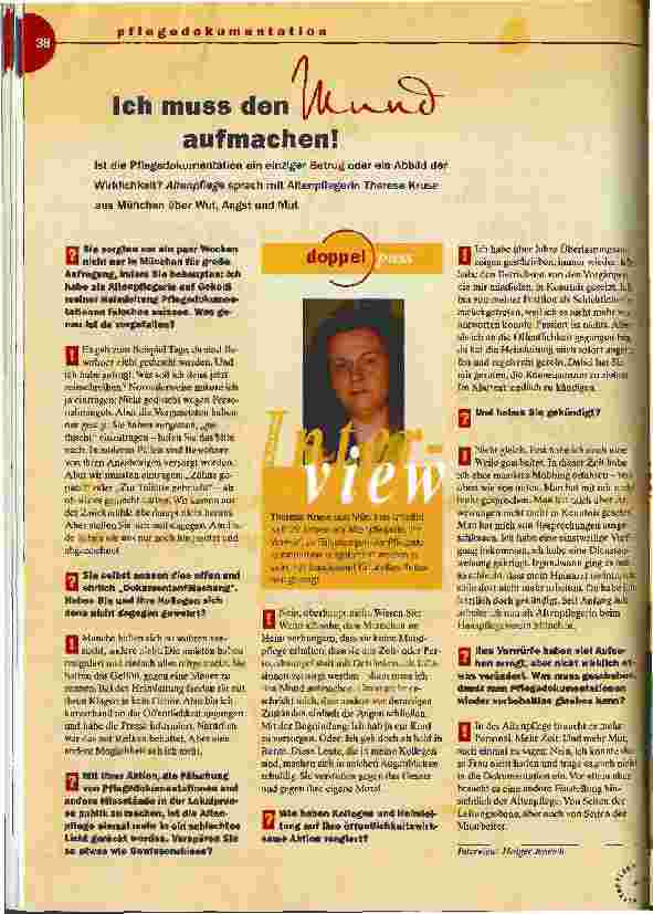Vorschauseite 1: Ich muss den Mund aufmachen!
