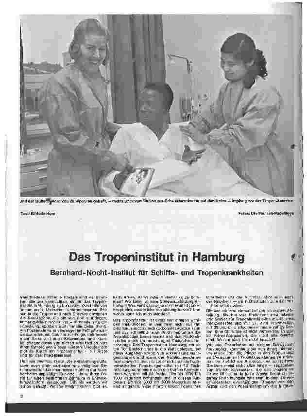 Vorschauseite 1: Das Tropeninstitut in Hamburg Berhard-Nocht-Institut für Schiffsund Tropenkrankheiten