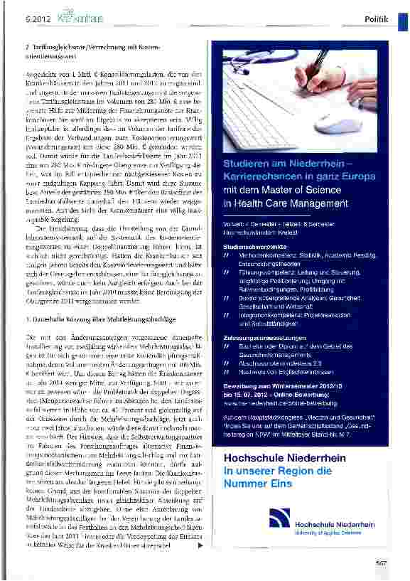Vorschauseite 6: Pläne der Regierungskoalition: Enttäuschung bei den Krankenhäusern