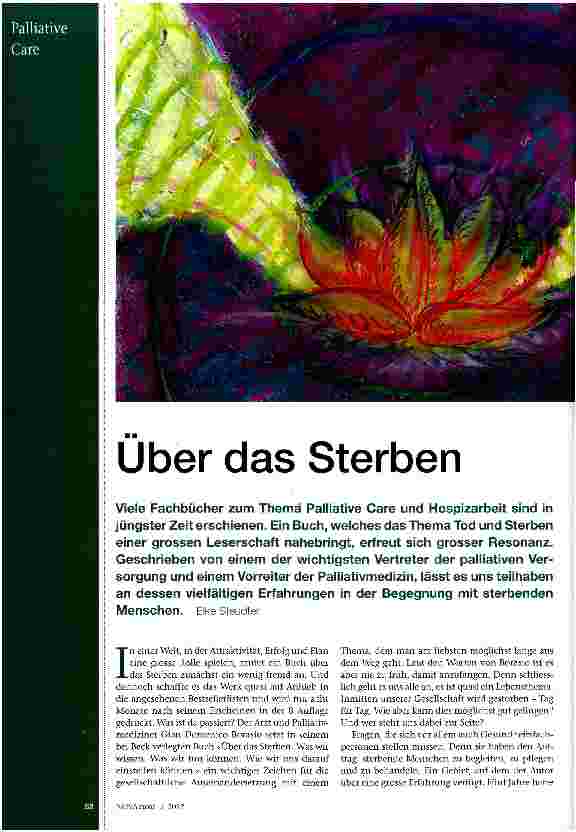 Vorschauseite 1: Über das Sterben