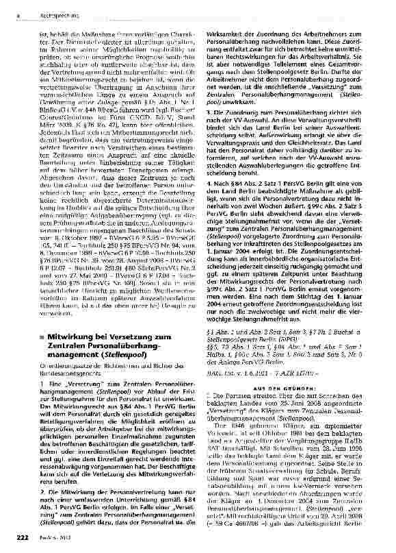 Vorschauseite 3: Mitbestimmung bei vorübergehender Übertragung höherwertiger Tätigkeiten
