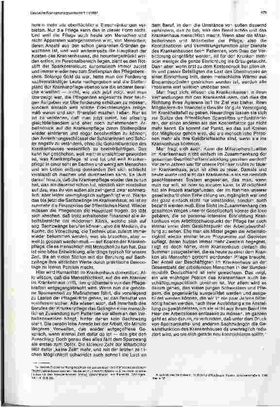Vorschauseite 3: Vorrang der Pflege und Vorrang der Sparsamkeit