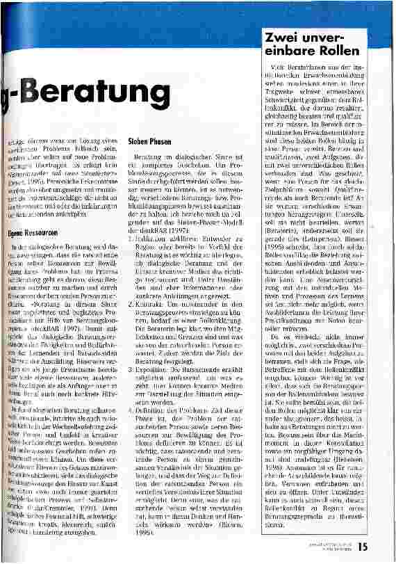 Vorschauseite 2: Vom Weg-Weiser zur Weg-Beratung