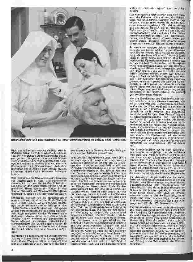 Vorschauseite 3: Das Krankenhaus in Tutzing und die Missionsbeniktinerinnen