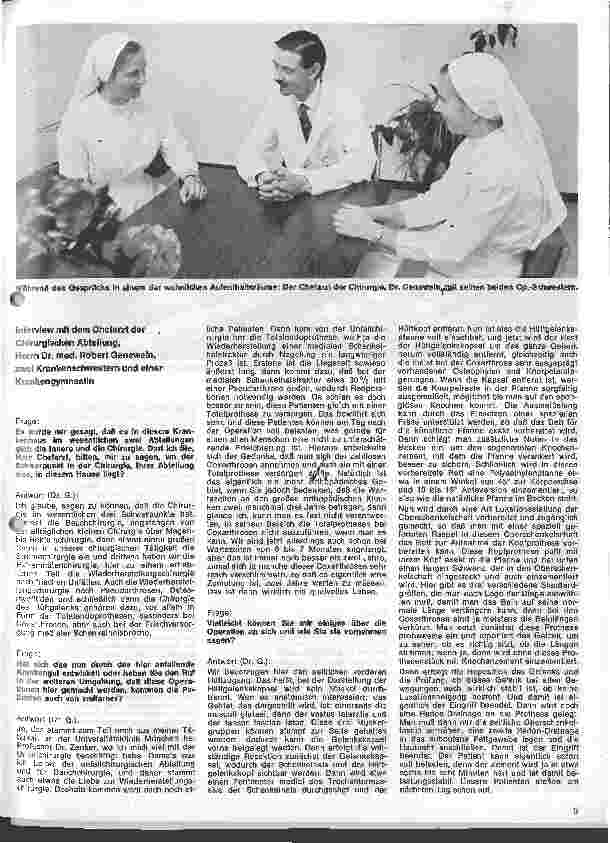 Vorschauseite 4: Das Krankenhaus in Tutzing und die Missionsbeniktinerinnen