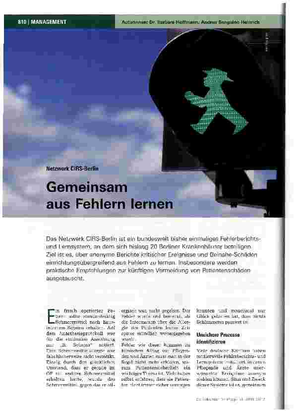 Vorschauseite 1: Gemeinsam aus Fehlern lernen