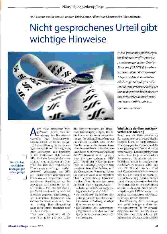 Vorschauseite 1: Nicht gesprochenes Urteil gibt wichtige Hinweise