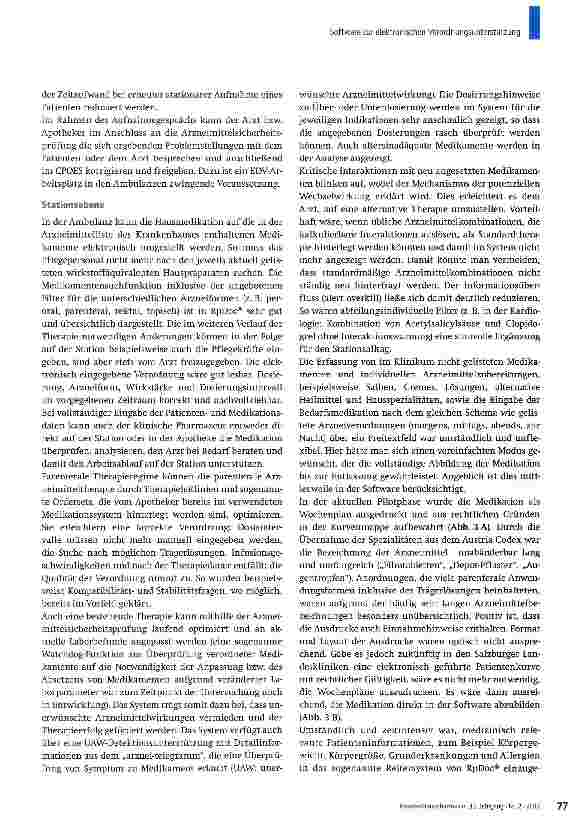 Vorschauseite 5: Software zur elektronischen Verordnungsunterstützung