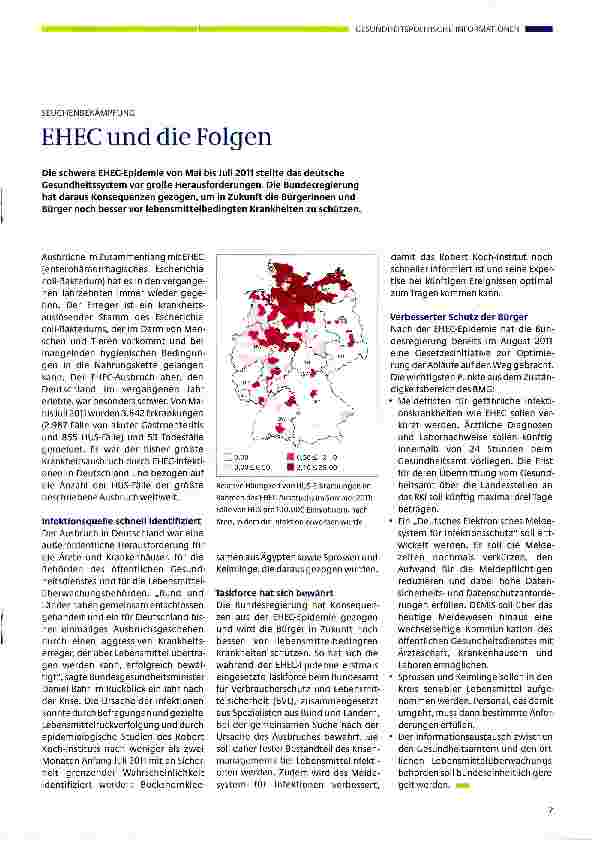 Vorschauseite 1: EHEC und die Folgen
