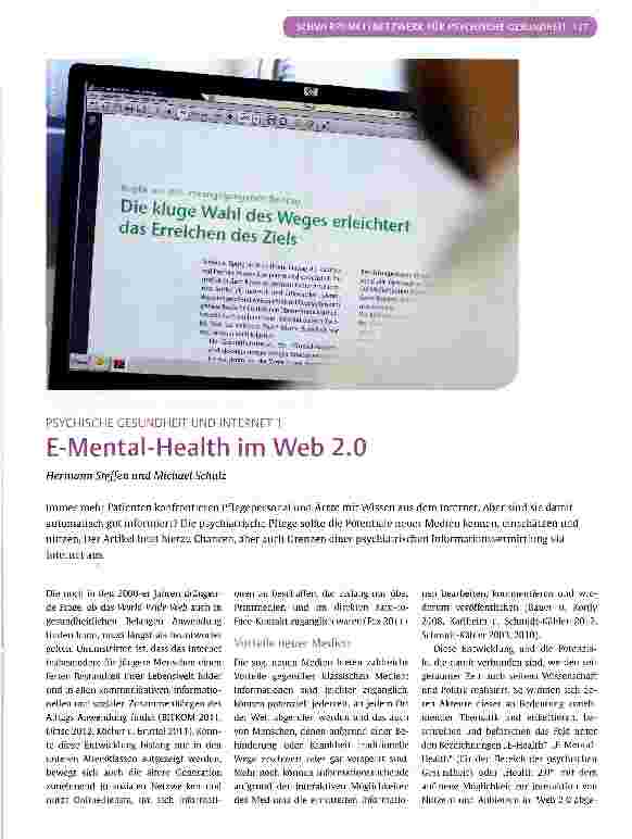 Vorschauseite 1: E-Mental-Health im Web 2.0
