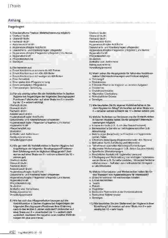 Vorschauseite 5: Vorbildverhalten Leitender Ärzte in Sachen Hygiene - Ergebnisse und Erkenntnisse einer Umfrage
