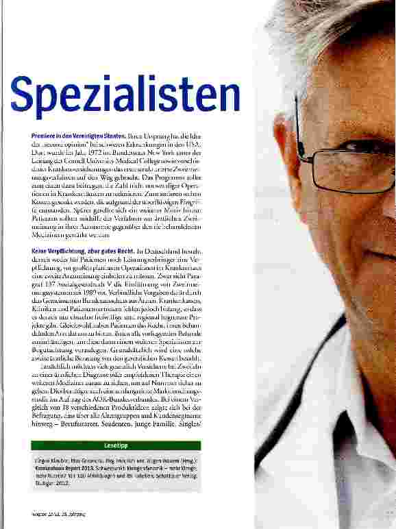 Vorschauseite 2: Im Zweifel zum Spezialisten