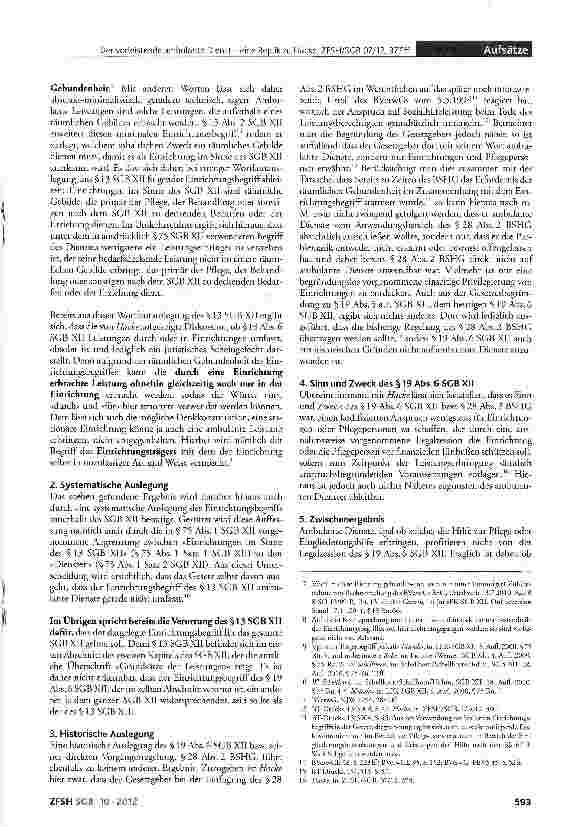 Vorschauseite 2: Der vorleistende ambulante Dienst - eine Replik zu Hacke, ZFSH/SGB 07/12, 377ff.