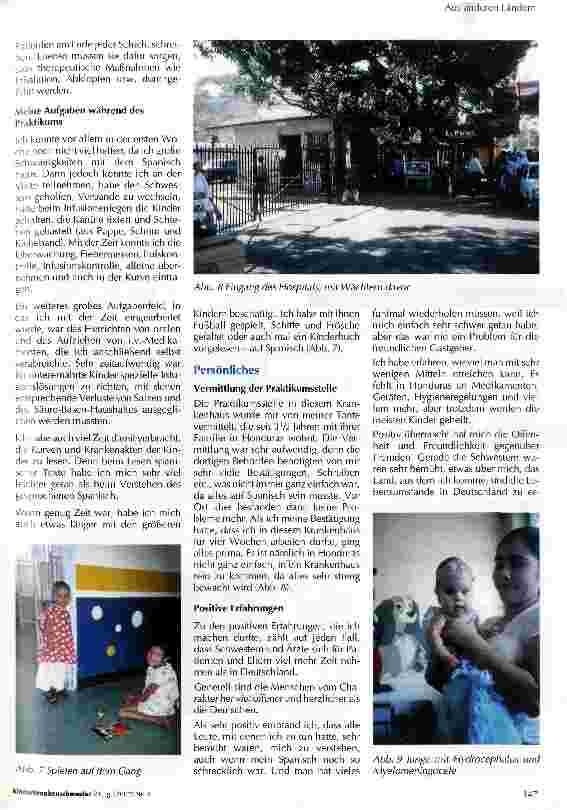 Vorschauseite 3: Auslandspraktikum in Honduras (Mittelamerika)