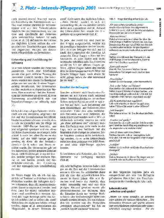 Vorschauseite 2: Pflege von Patienten mit liegender intraaortaler Ballongegenpulsation Untersuchung über Einschränkungen der 12 Lebensaktivitäten nach Roper et al.