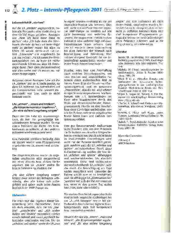 Vorschauseite 5: Pflege von Patienten mit liegender intraaortaler Ballongegenpulsation Untersuchung über Einschränkungen der 12 Lebensaktivitäten nach Roper et al.