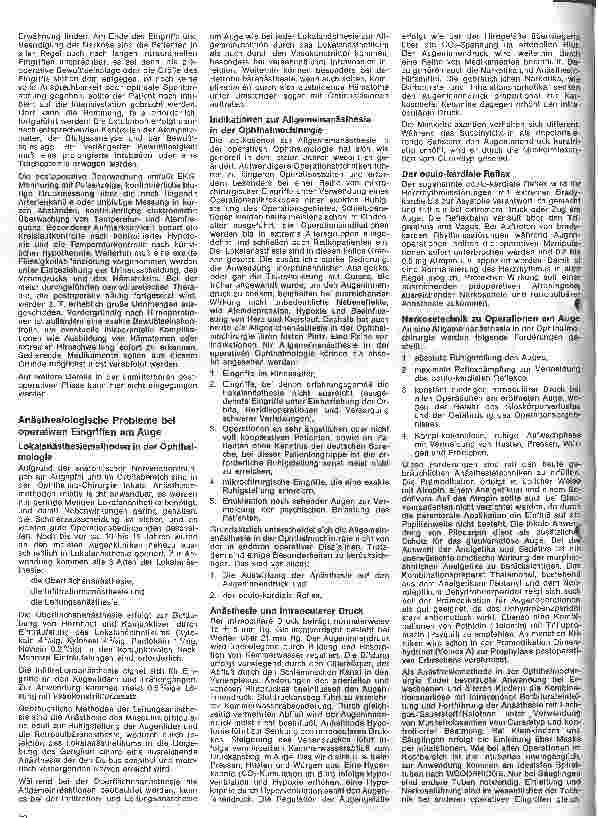 Vorschauseite 4: Einführung in die Anästhesiologie 34. Folge: Anästhesiologische Probleme in der Neurochirurgie