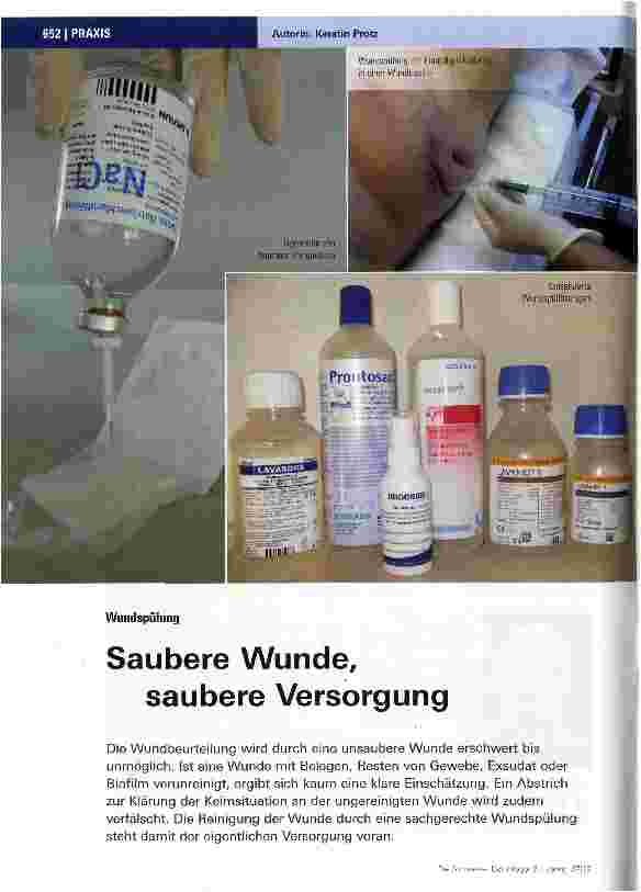 Vorschauseite 1: WundspülungSaubere Wunde,saubere Versorgung