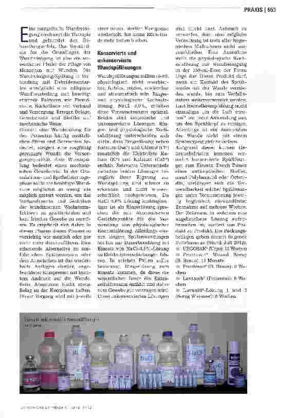 Vorschauseite 2: WundspülungSaubere Wunde,saubere Versorgung