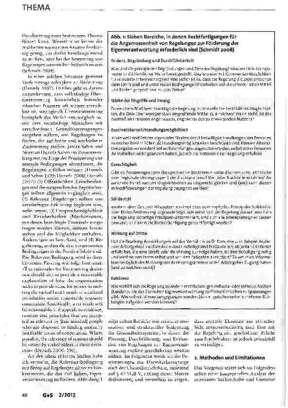 Vorschauseite 2: Eigenverantwortung und Darmkrebsvorsorge: warum und wie, die Chronikerrichtlinie revidiert werden sollte1
